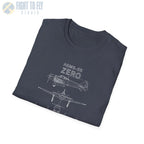 Mitsubishi A6M5 Model 55 Zero — T-shirt - T-Shirt - Pilot gifts - WWII warbird t-shirt