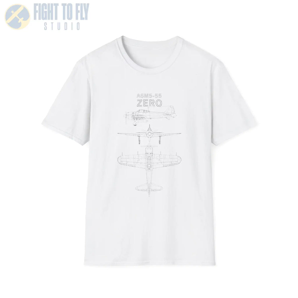 Mitsubishi A6M5 Model 55 Zero — T-shirt - T-Shirt - Pilot gifts - WWII warbird t-shirt