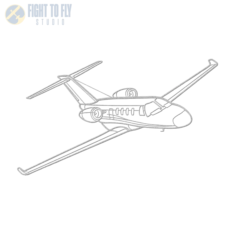 Model 525 Flying Die Cut Metal Wall Art - Sign - Pilot gifts - WWII warbird t-shirt
