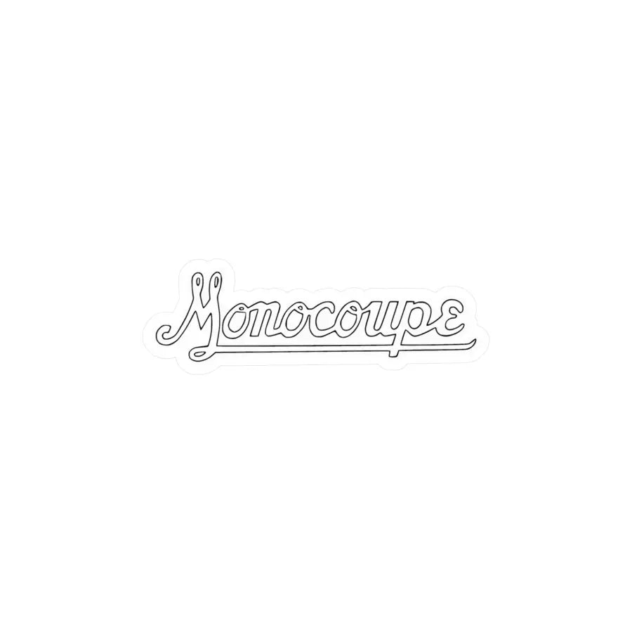 Monocoupe Kiss-Cut Vinyl Decal - Paper products - Pilot gifts - WWII warbird t-shirt
