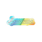 Monocoupe Logo - Holographic Die-Cut Stickers - Paper products - Pilot gifts - WWII warbird t-shirt