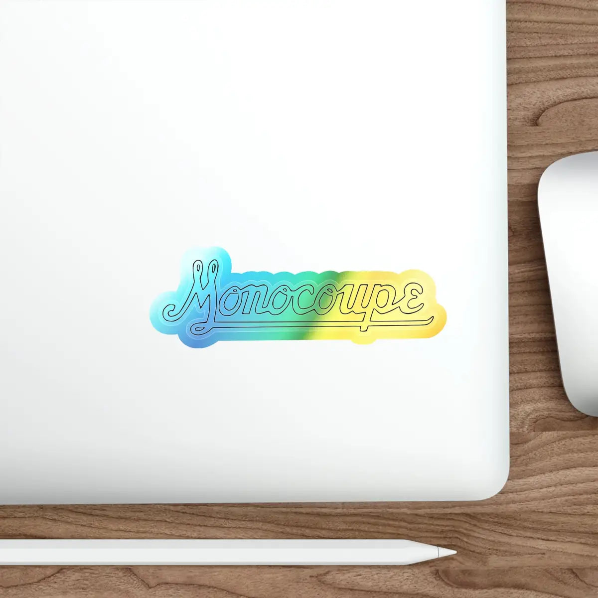 Monocoupe Logo - Holographic Die-Cut Stickers - Paper products - Gifts for pilots - Aviation apparel