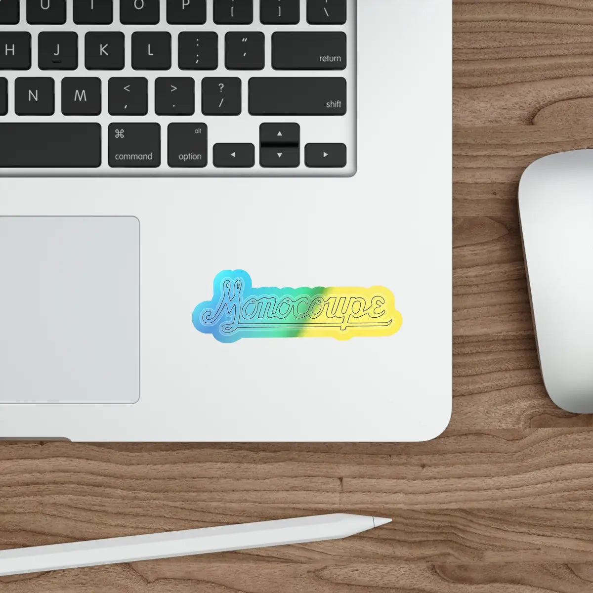 Monocoupe Logo - Holographic Die-Cut Stickers - Paper products - Gifts for pilots - Aviation apparel