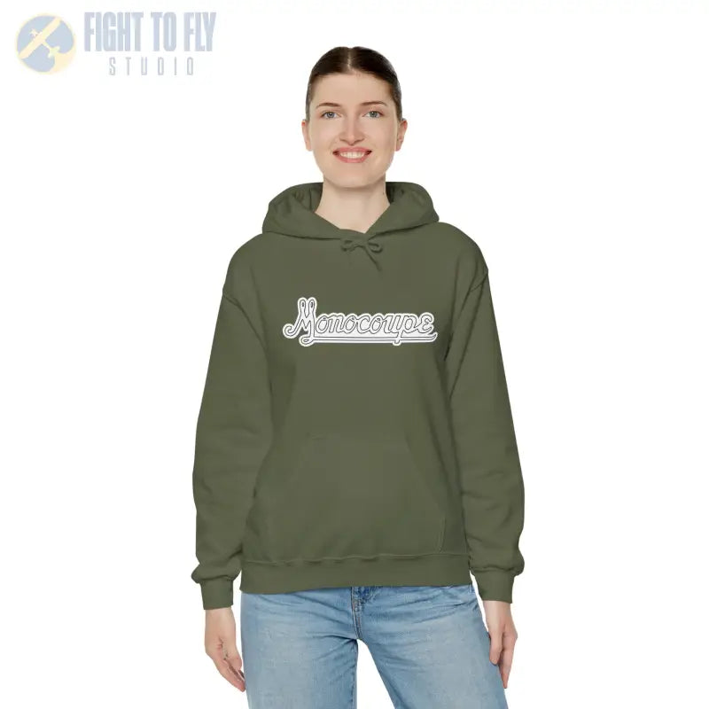 Monocoupe Unisex Heavy Blend Hooded Sweatshirt – Cozy Casual Wear for Every Occasion - Hoodie - Gifts pilots - Aviation