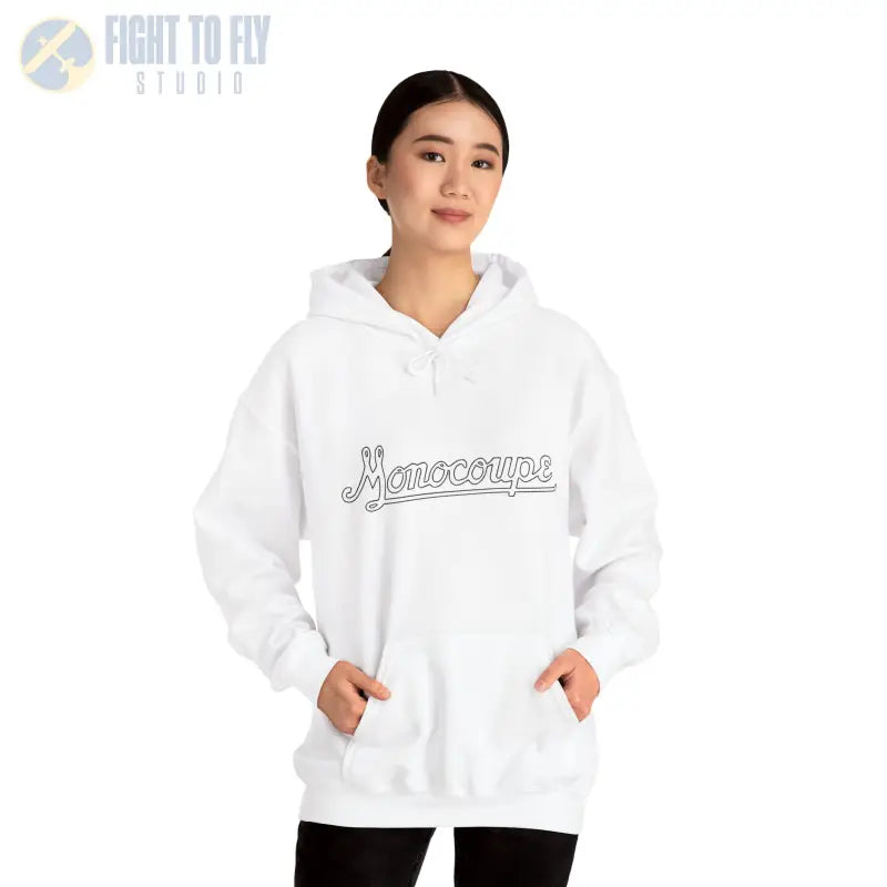 Monocoupe Unisex Heavy Blend Hooded Sweatshirt – Cozy Casual Wear for Every Occasion - Hoodie - Gifts pilots - Aviation