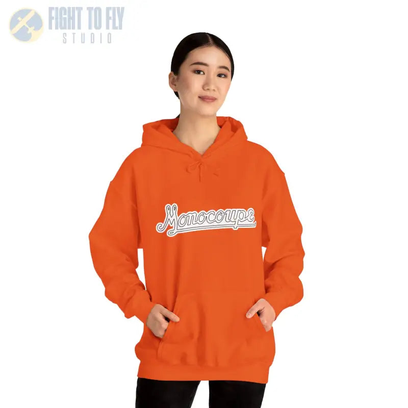 Monocoupe Unisex Heavy Blend Hooded Sweatshirt – Cozy Casual Wear for Every Occasion - Hoodie - Gifts pilots - Aviation