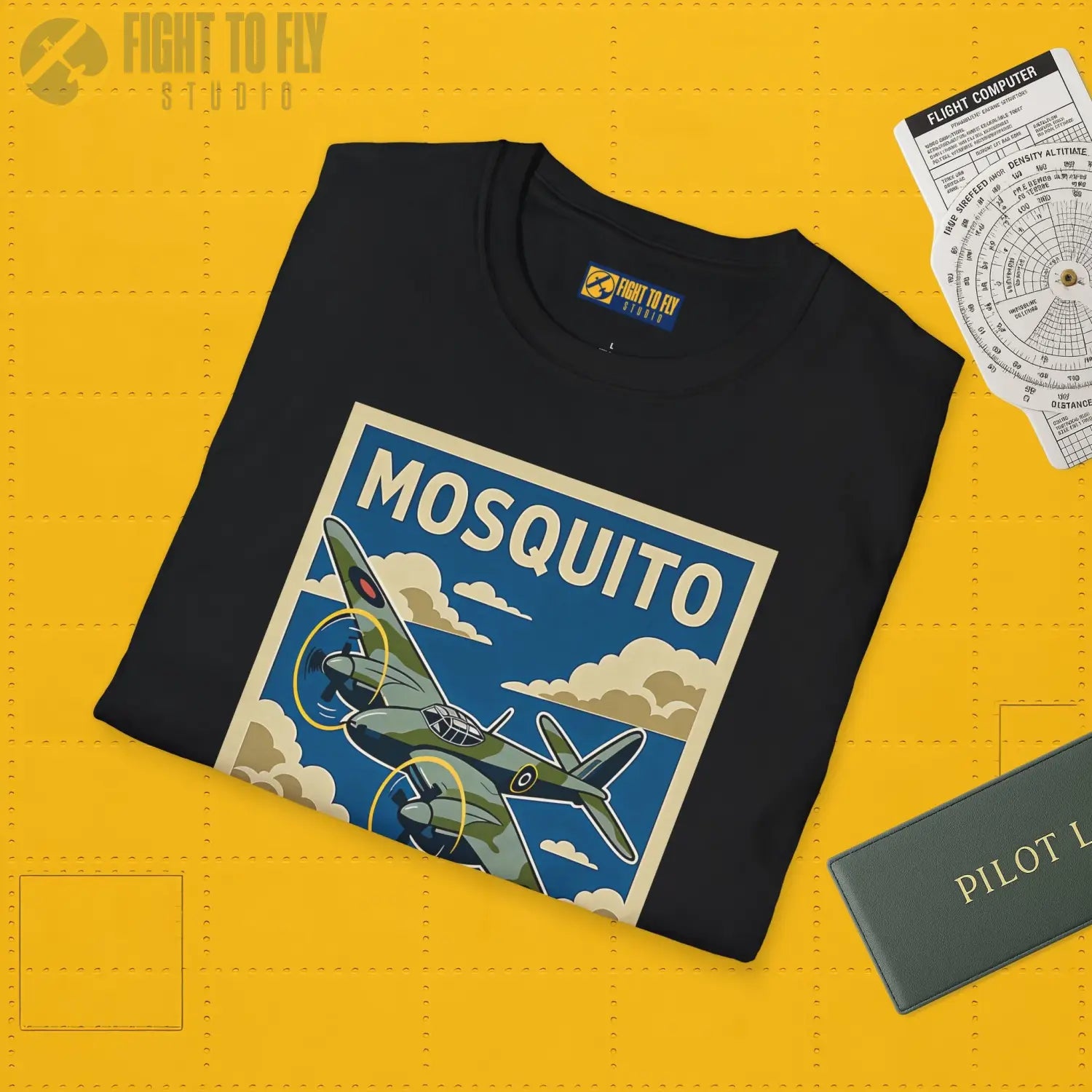 Dh.98 Mosquito Premium Full Graphic T-Shirt - Pilot gifts - WWII warbird t-shirt