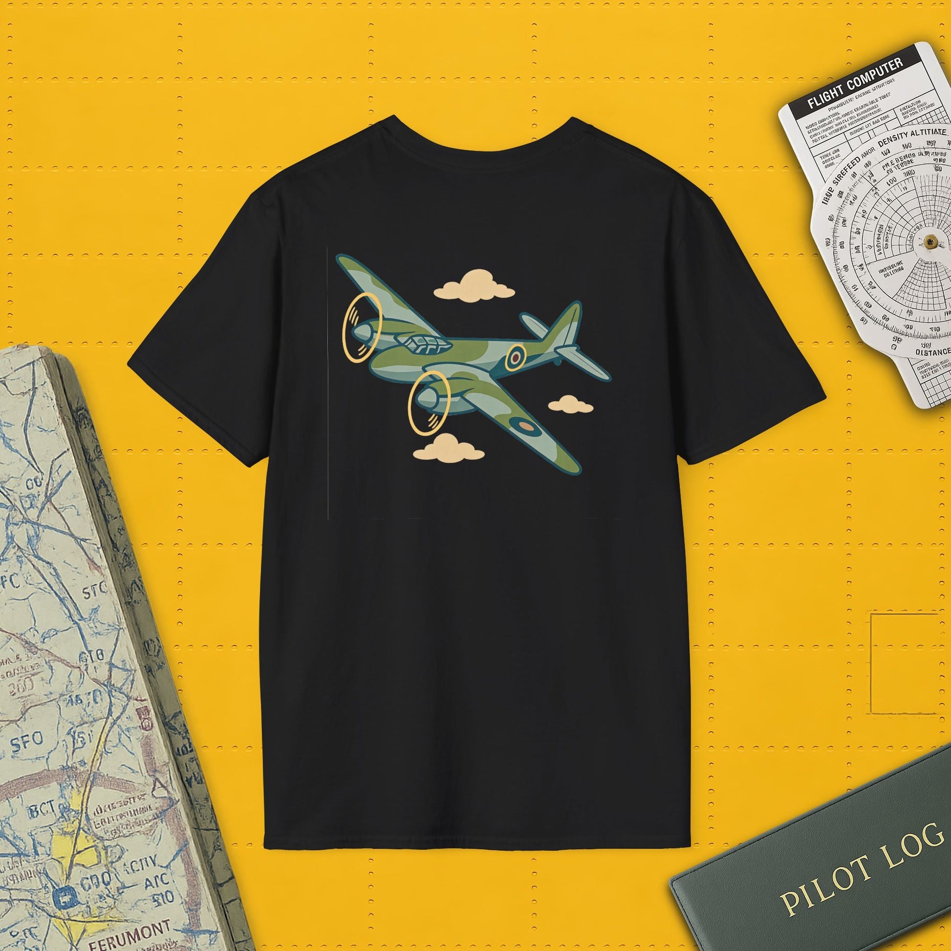 Mosquito Premium T Shirt – Twin Engine Wooden Wonder Full Graphic WWII Tee Pilot gifts warbird t shirt