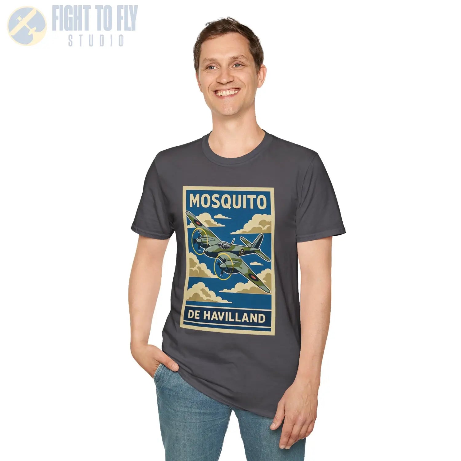 Dh.98 Mosquito Premium Full Graphic T-Shirt - Pilot gifts - WWII warbird t-shirt