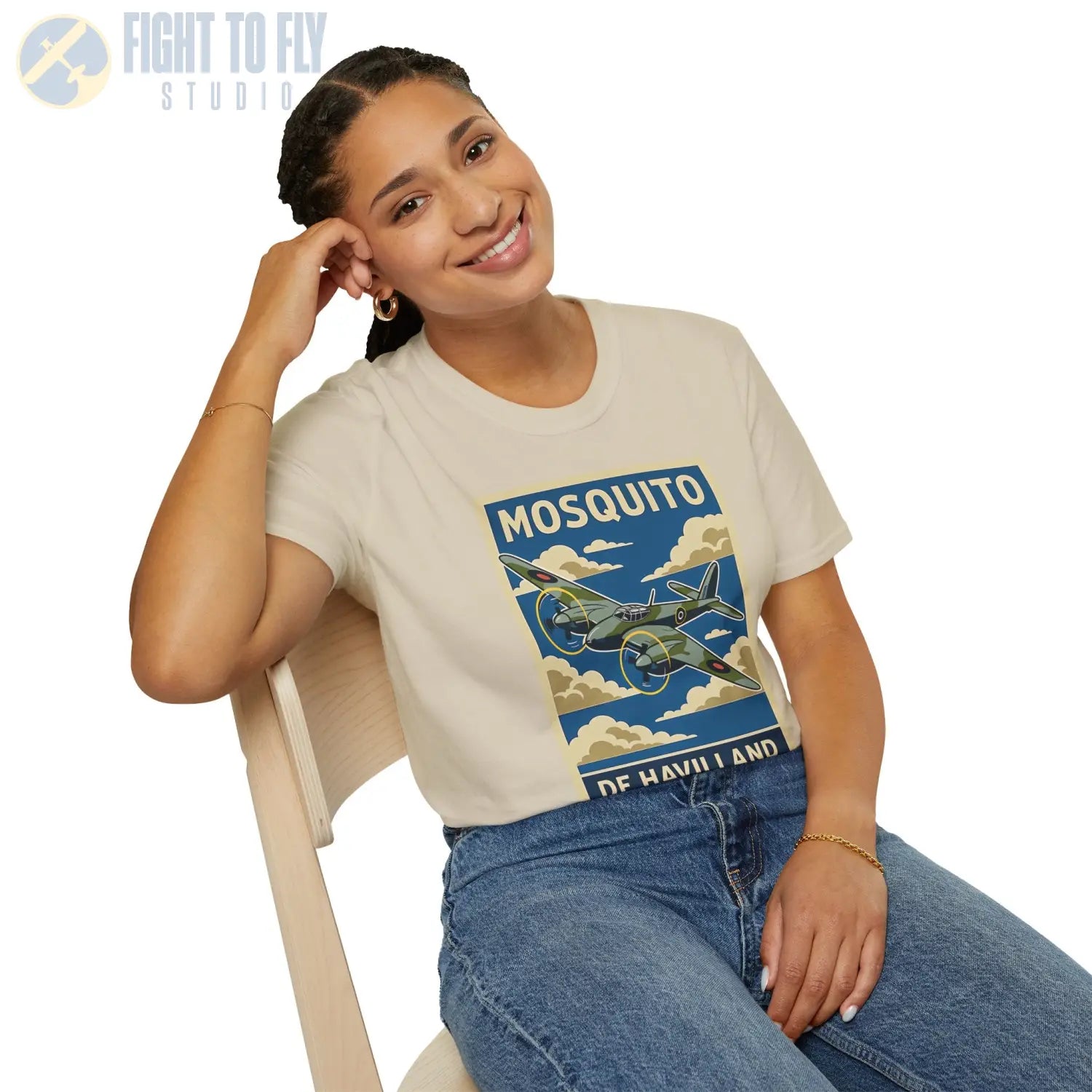 Dh.98 Mosquito Premium Full Graphic T-Shirt - Pilot gifts - WWII warbird t-shirt