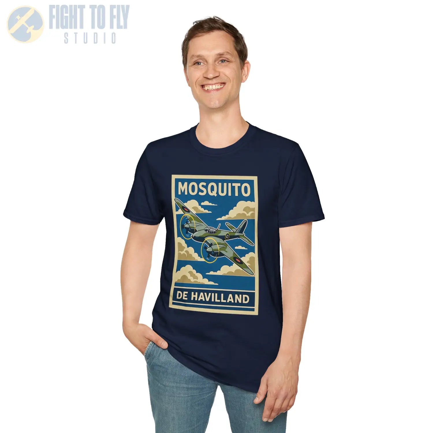 Dh.98 Mosquito Premium Full Graphic T-Shirt - Pilot gifts - WWII warbird t-shirt