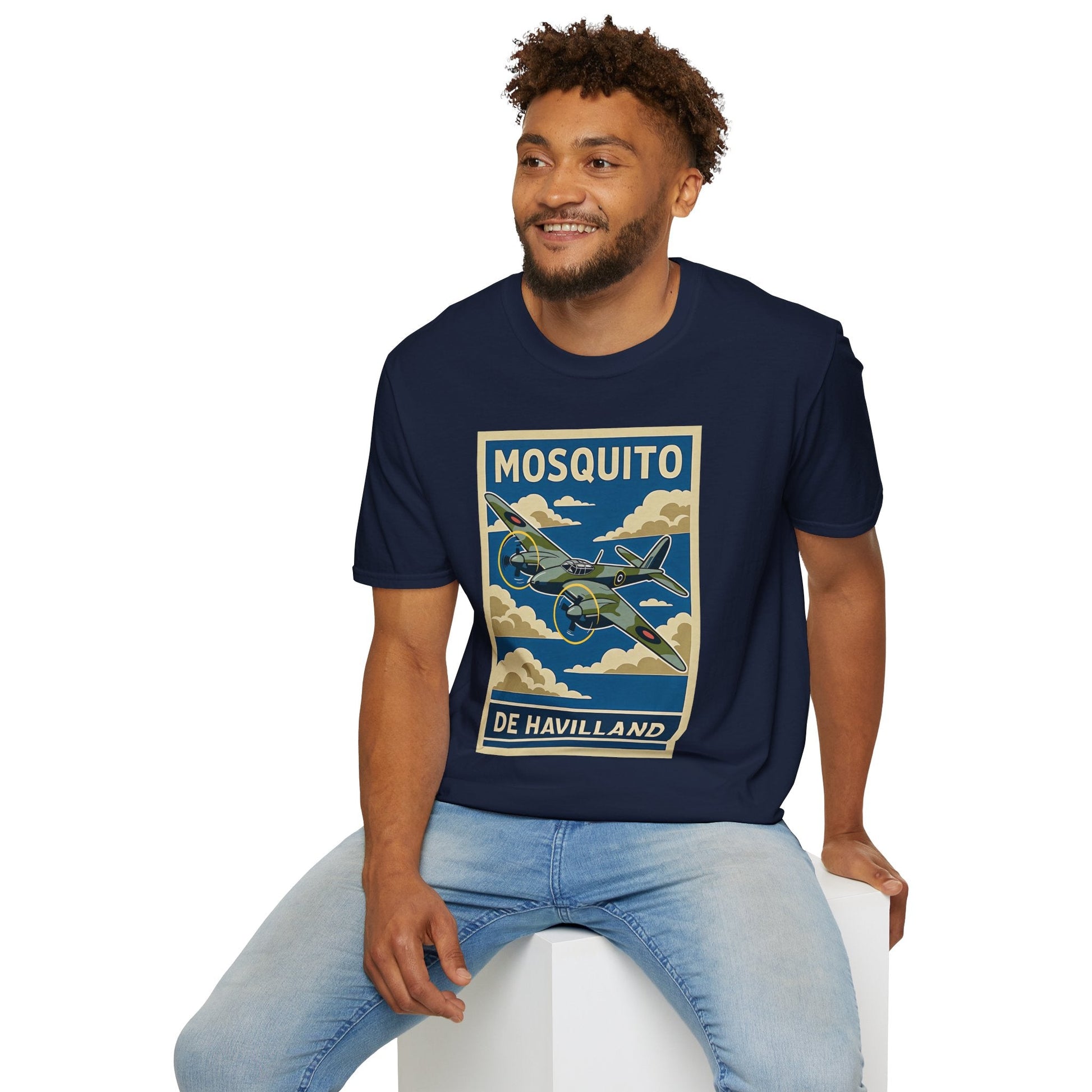 Mosquito Premium T Shirt – Twin Engine Wooden Wonder Full Graphic WWII Tee Pilot gifts warbird t shirt