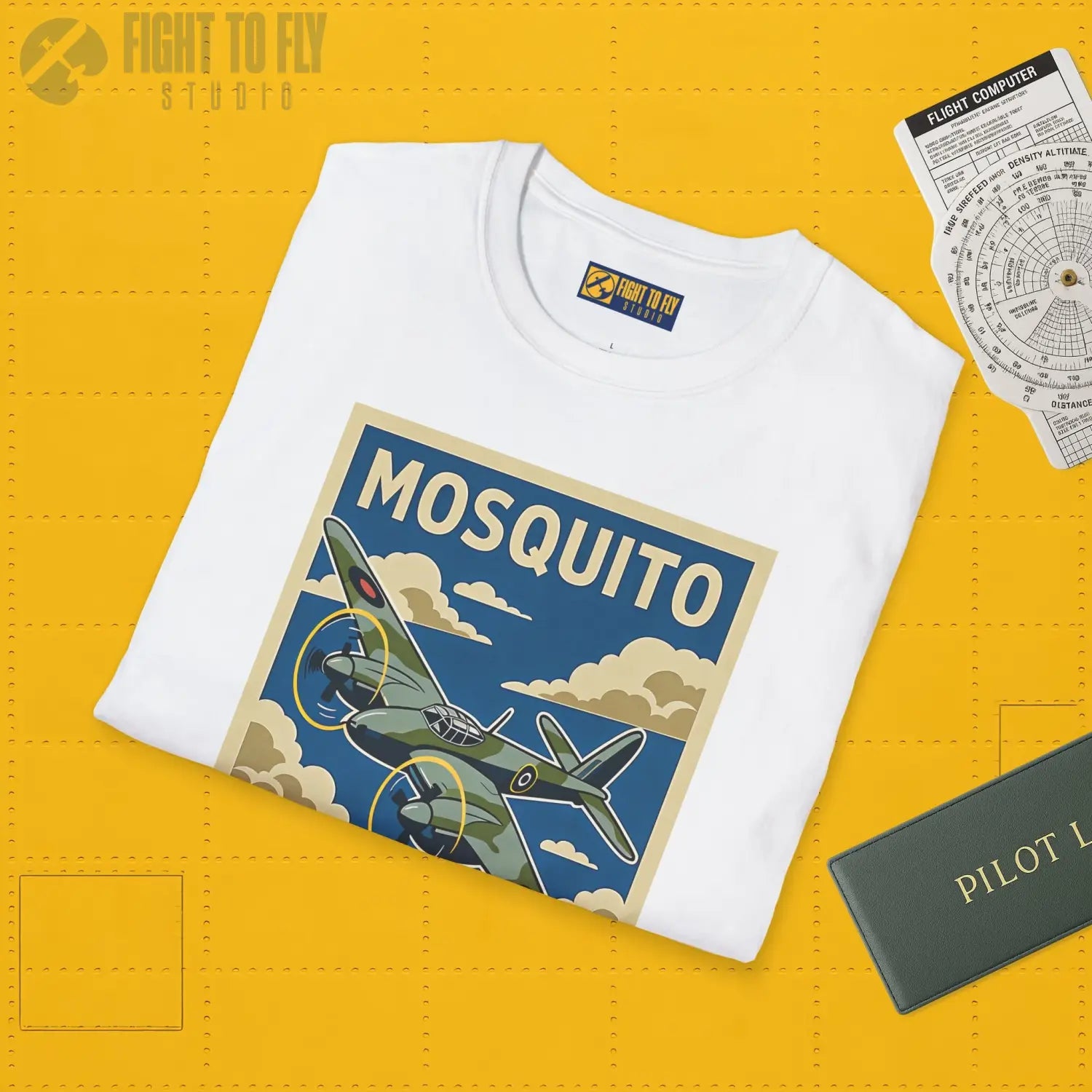 Dh.98 Mosquito Premium Full Graphic T-Shirt - Pilot gifts - WWII warbird t-shirt