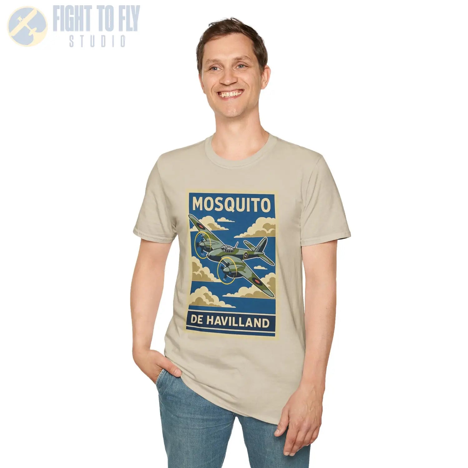 Dh.98 Mosquito Premium Full Graphic T-Shirt - Pilot gifts - WWII warbird t-shirt