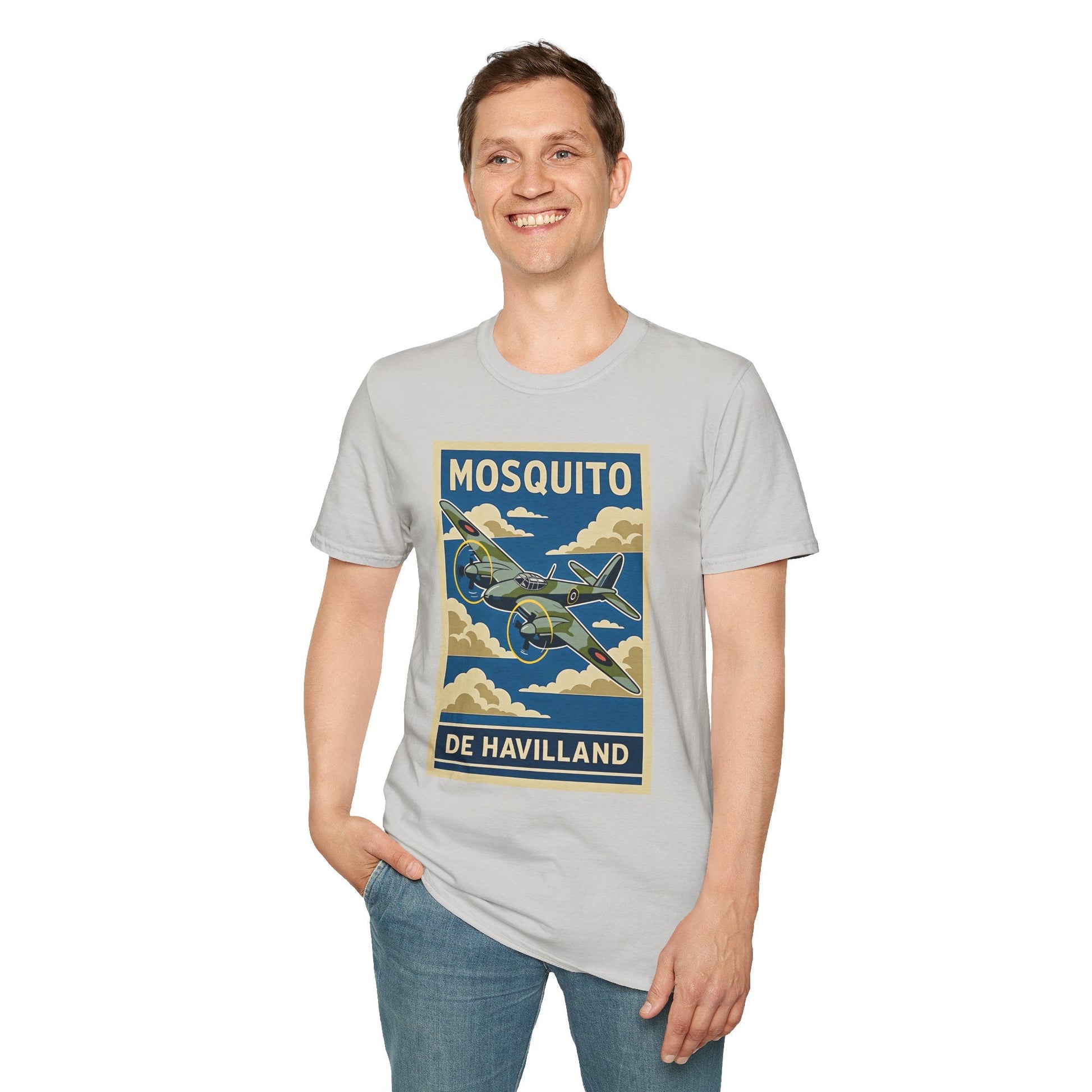 Mosquito Premium T Shirt – Twin Engine Wooden Wonder Full Graphic WWII Tee Pilot gifts warbird t shirt