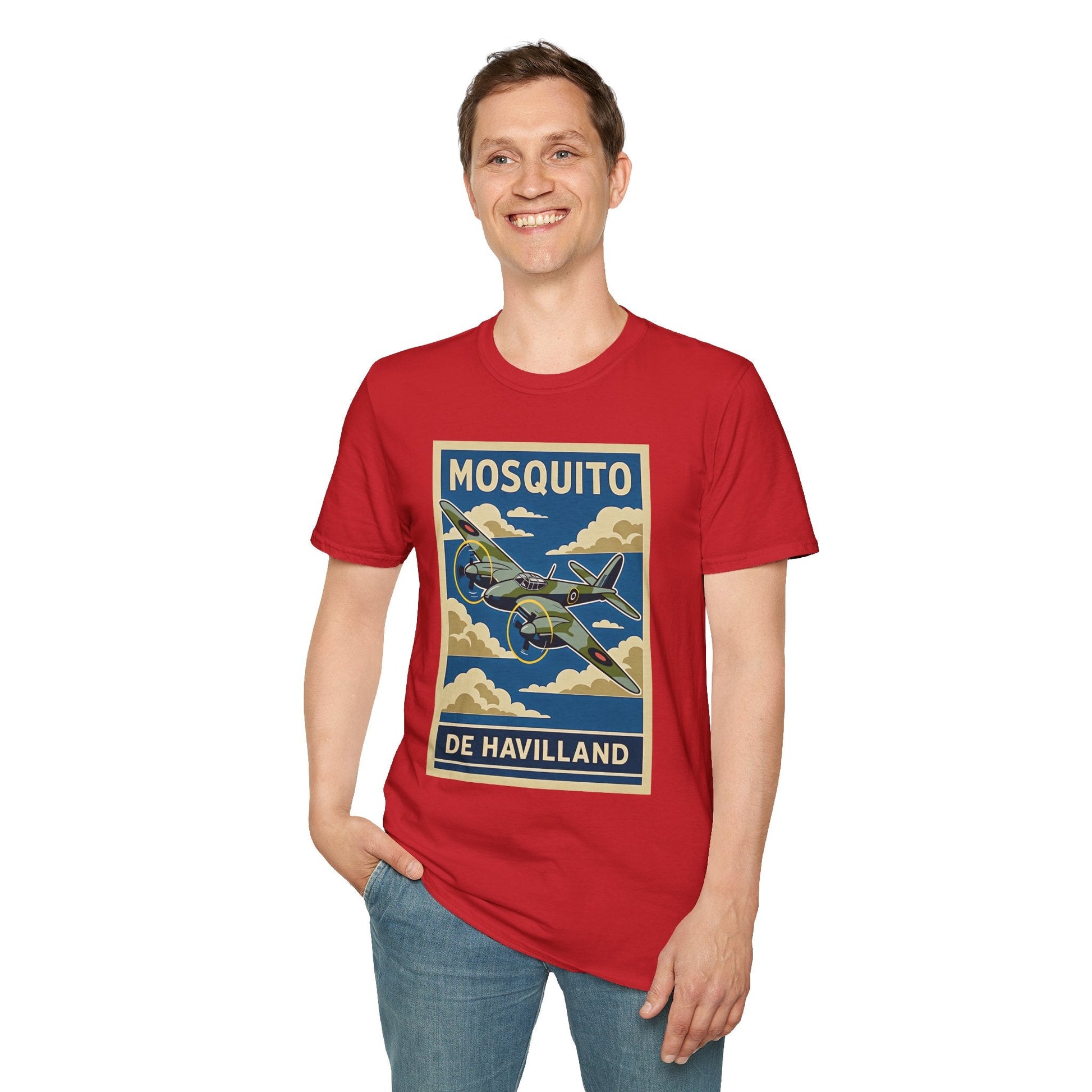 Mosquito Premium T Shirt – Twin Engine Wooden Wonder Full Graphic WWII Tee Pilot gifts warbird t shirt
