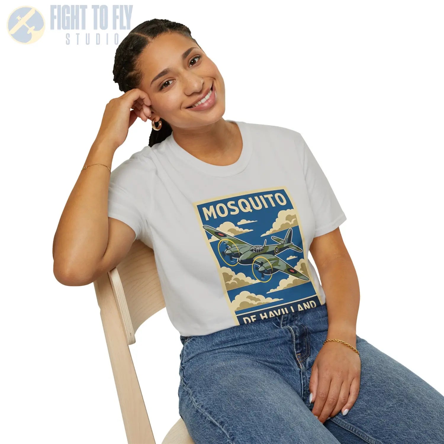 Dh.98 Mosquito Premium Full Graphic T-Shirt - Pilot gifts - WWII warbird t-shirt