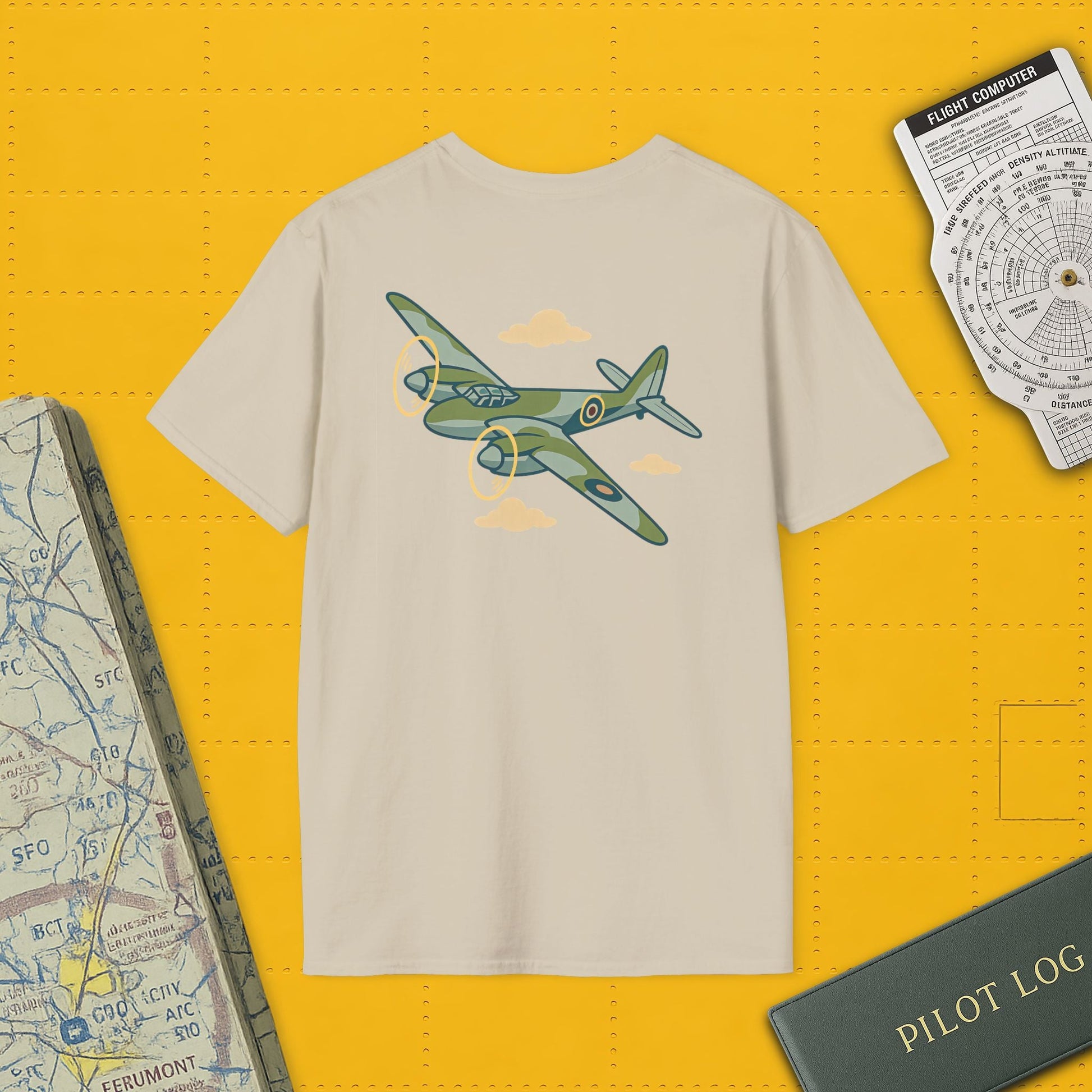 Mosquito Premium T Shirt – Twin Engine Wooden Wonder Full Graphic WWII Tee Pilot gifts warbird t shirt