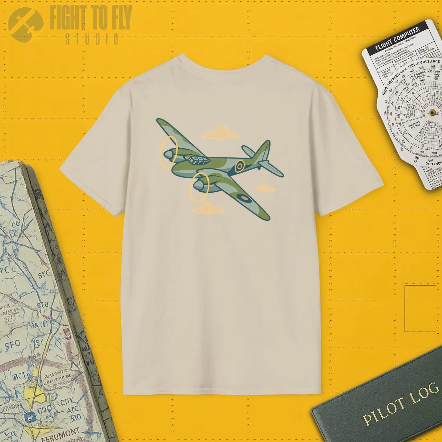 Dh.98 Mosquito Premium Full Graphic T-Shirt - Pilot gifts - WWII warbird t-shirt
