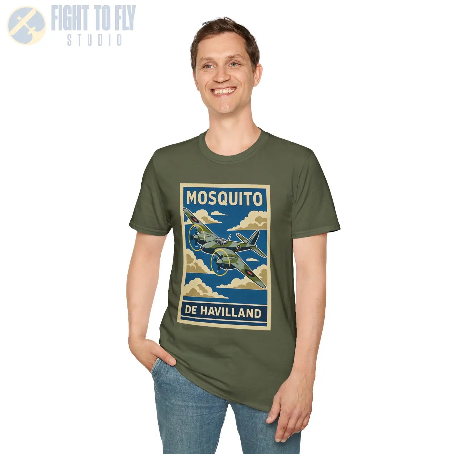 Dh.98 Mosquito Premium Full Graphic T-Shirt - Pilot gifts - WWII warbird t-shirt