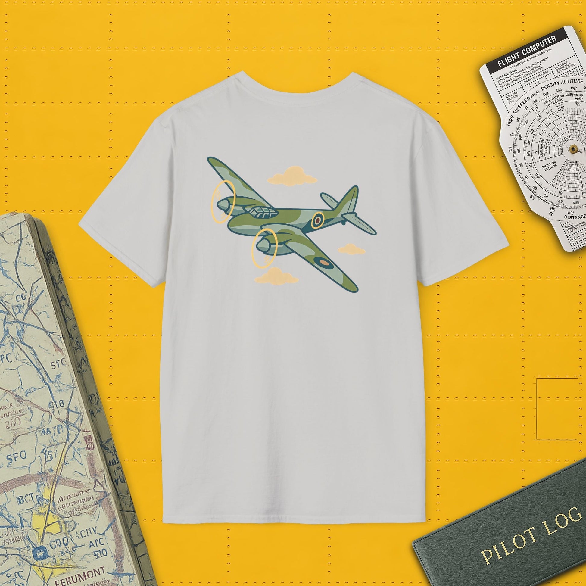 Mosquito Premium T Shirt – Twin Engine Wooden Wonder Full Graphic WWII Tee Pilot gifts warbird t shirt
