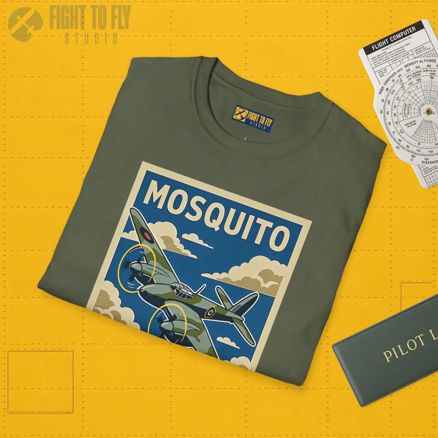 Dh.98 Mosquito Premium Full Graphic T-Shirt - Pilot gifts - WWII warbird t-shirt