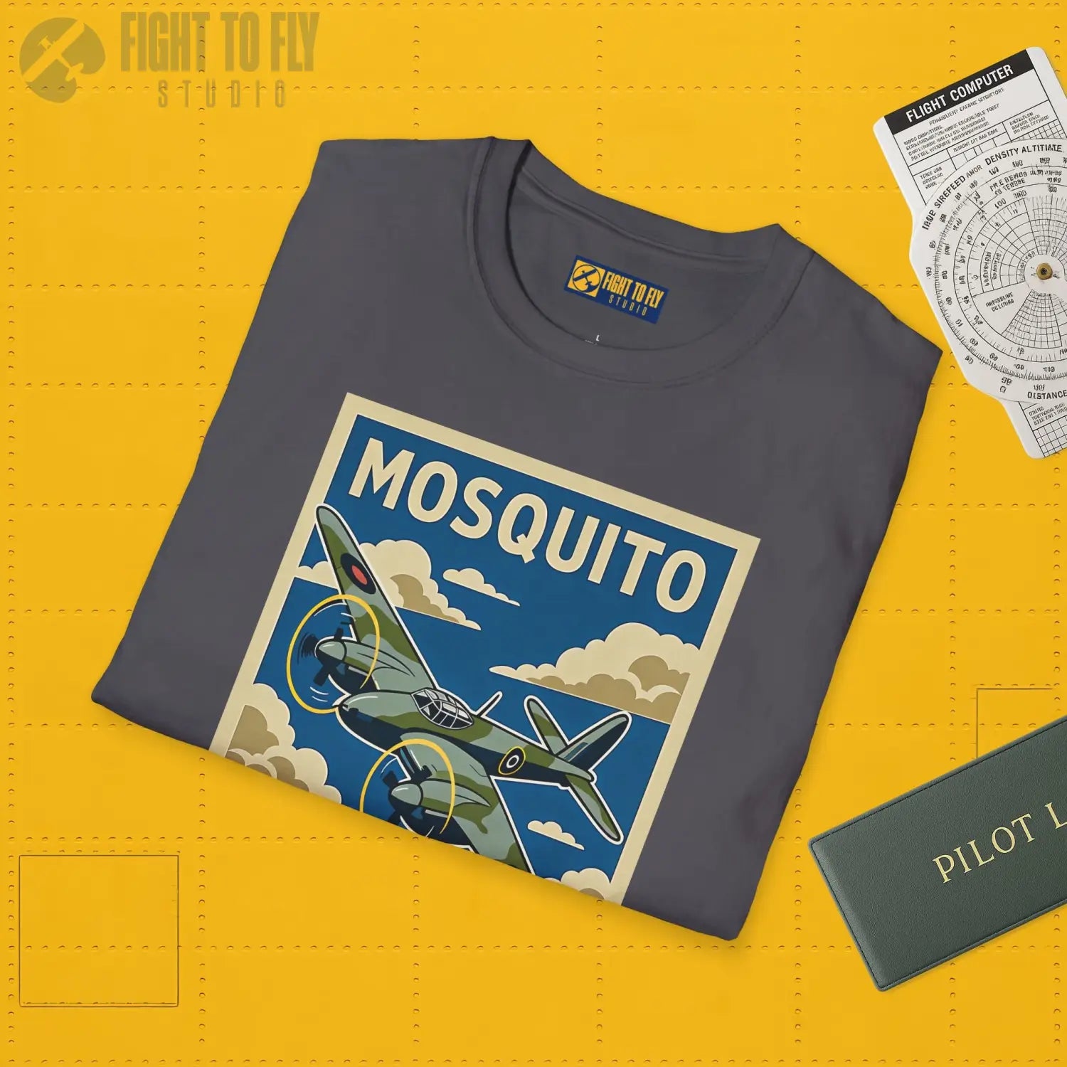 Dh.98 Mosquito Premium Full Graphic T-Shirt - Pilot gifts - WWII warbird t-shirt
