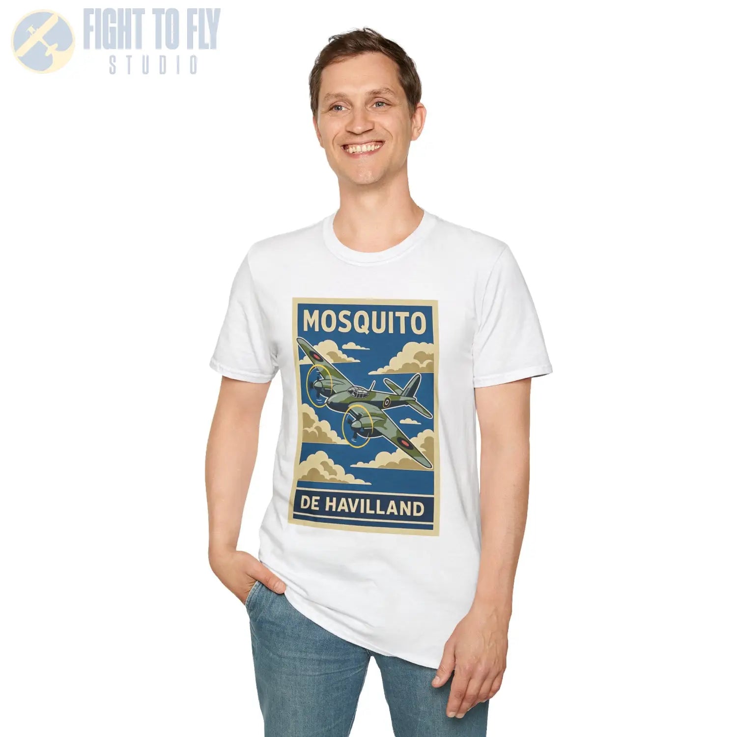Dh.98 Mosquito Premium Full Graphic T-Shirt - Pilot gifts - WWII warbird t-shirt