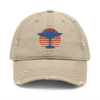 Mosquito - Top Helicopter Distressed Hat (Embroidery) - Hats - Pilot gifts - WWII warbird t-shirt