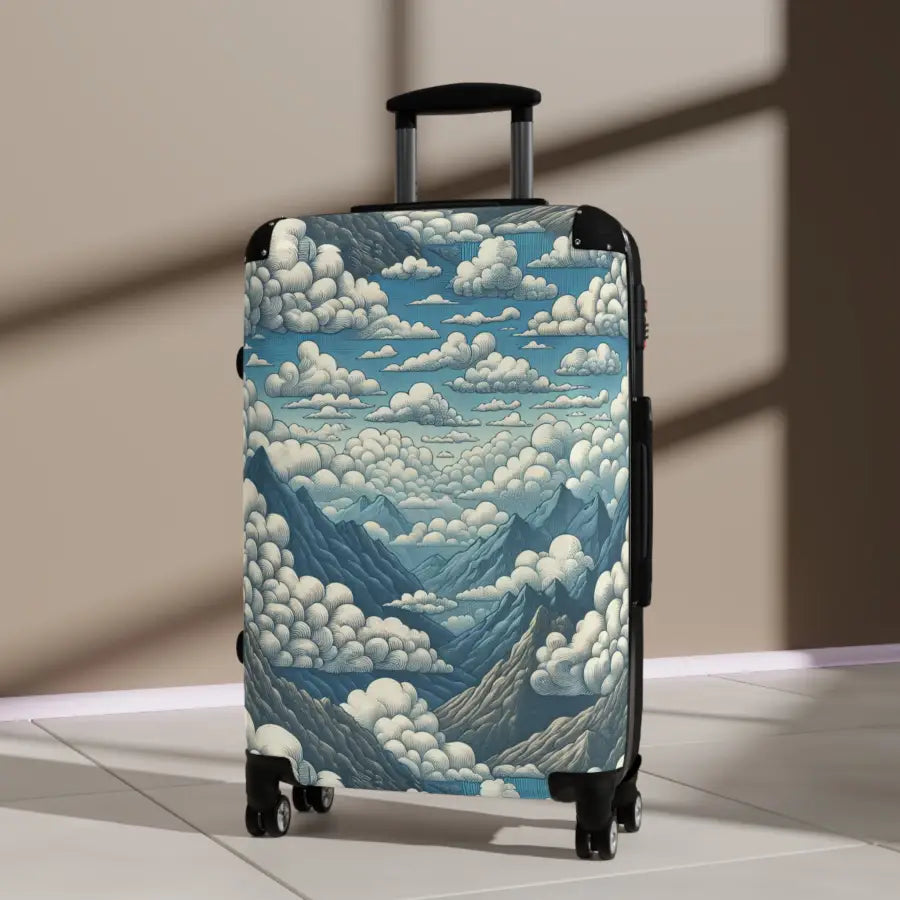 Mountain Cloud Design Suitcase - Stylish Travel Luggage for Adventurers - Bags - Gifts pilots - Aviation apparel