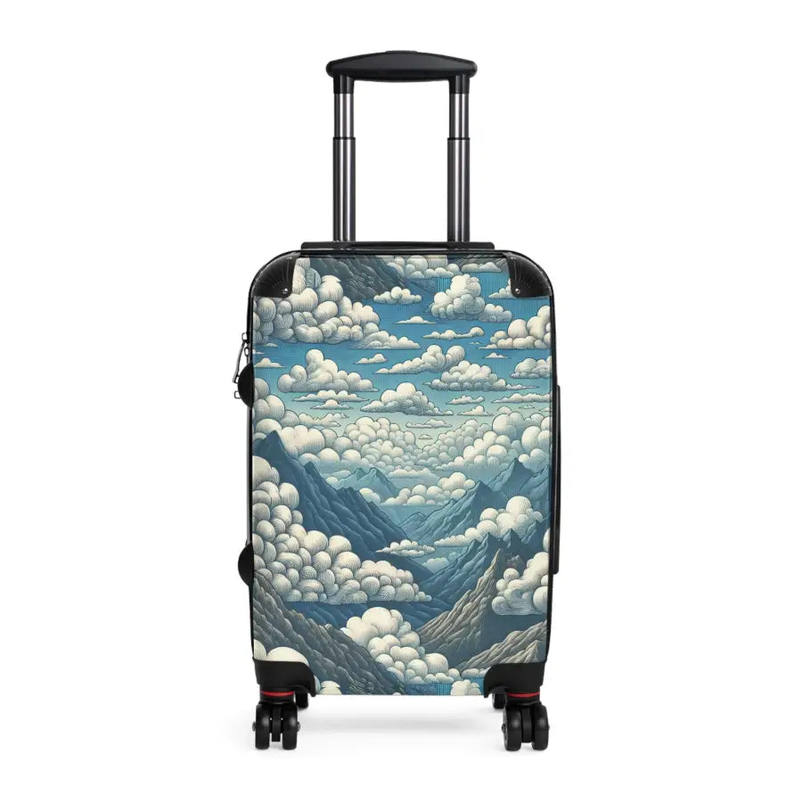Mountain Cloud Design Suitcase - Stylish Travel Luggage for Adventurers - Bags - Gifts pilots - Aviation apparel