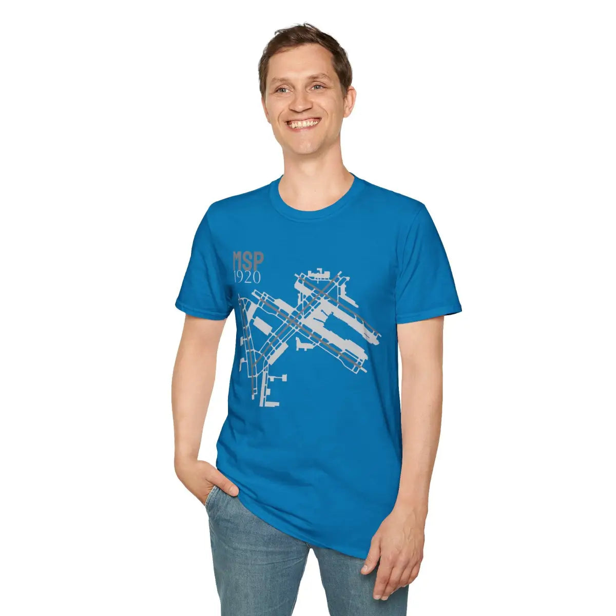 MSP Minneapolis-Saint Paul International - 1920 - Tee - T-Shirt - Pilot gifts - WWII warbird t-shirt