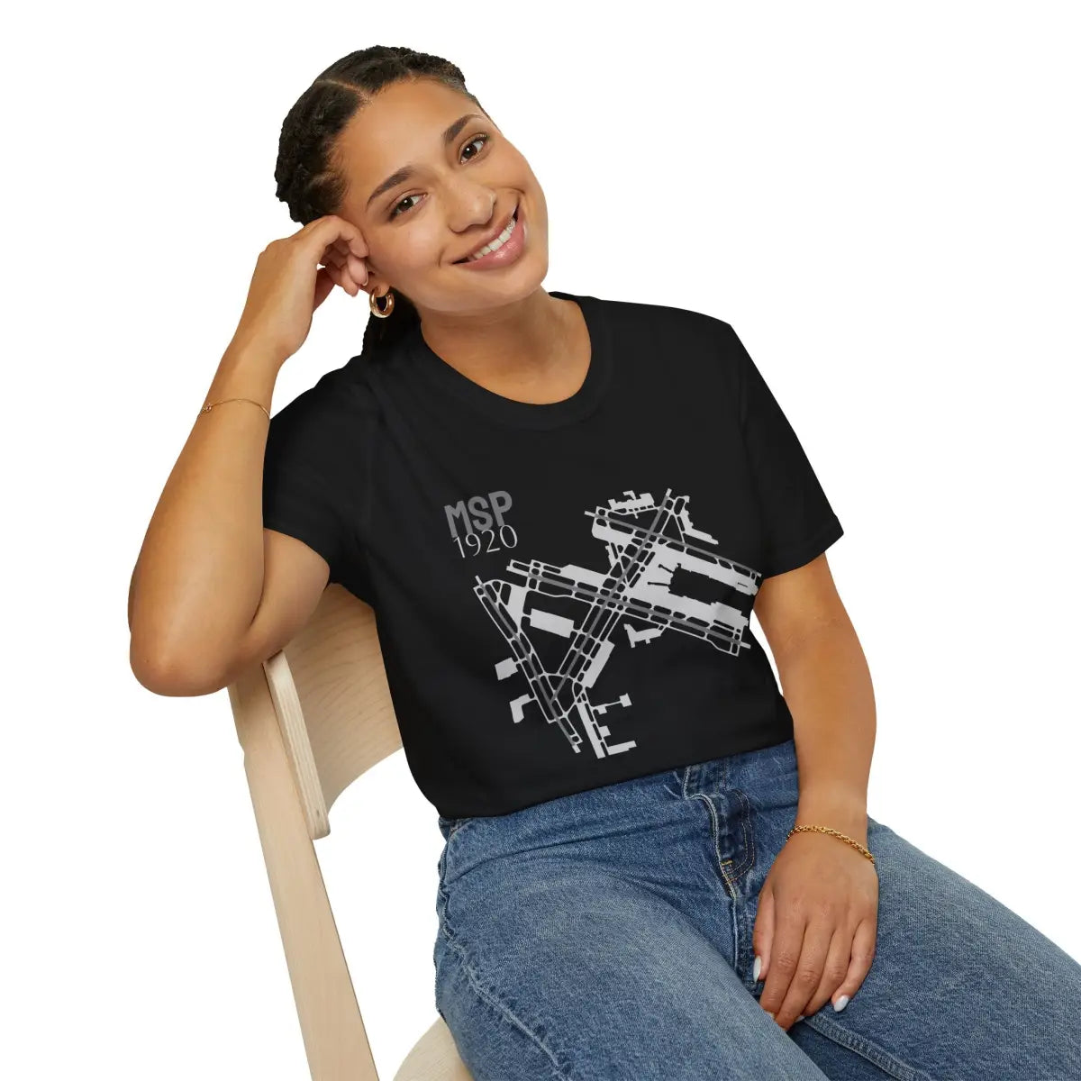 MSP Minneapolis-Saint Paul International - 1920 - Tee - T-Shirt - Pilot gifts - WWII warbird t-shirt