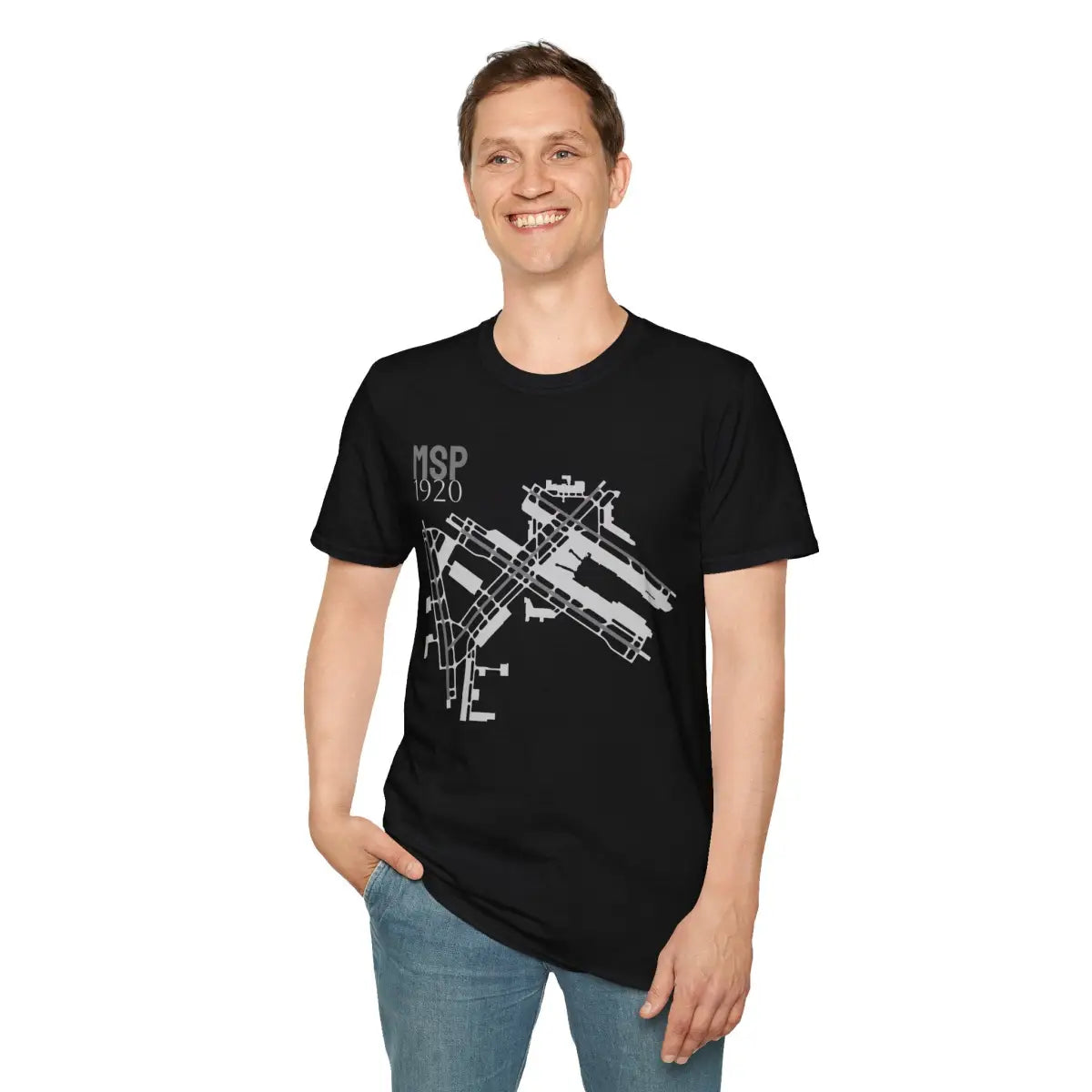 MSP Minneapolis-Saint Paul International - 1920 - Tee - T-Shirt - Pilot gifts - WWII warbird t-shirt
