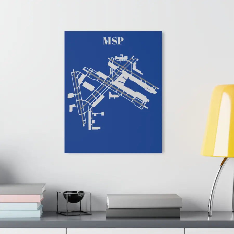 MSP - Minneapolis-Saint Paul International Acrylic Print - Home Decor - Pilot gifts - WWII warbird t-shirt