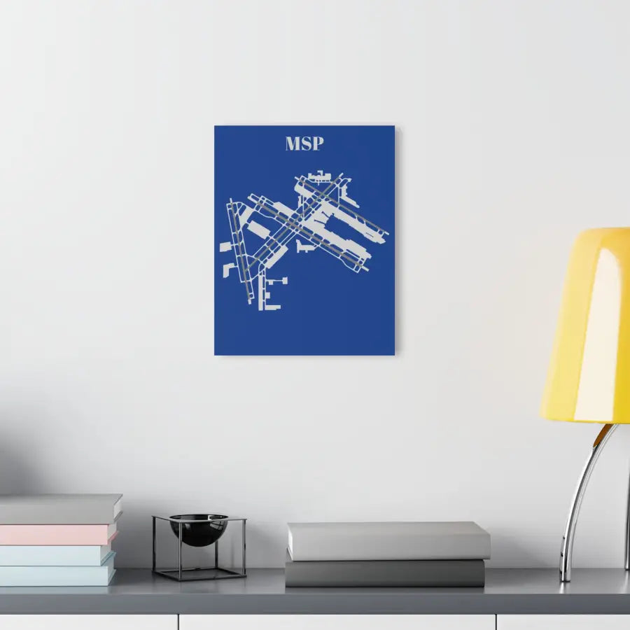MSP - Minneapolis-Saint Paul International Acrylic Print - Home Decor - Pilot gifts - WWII warbird t-shirt