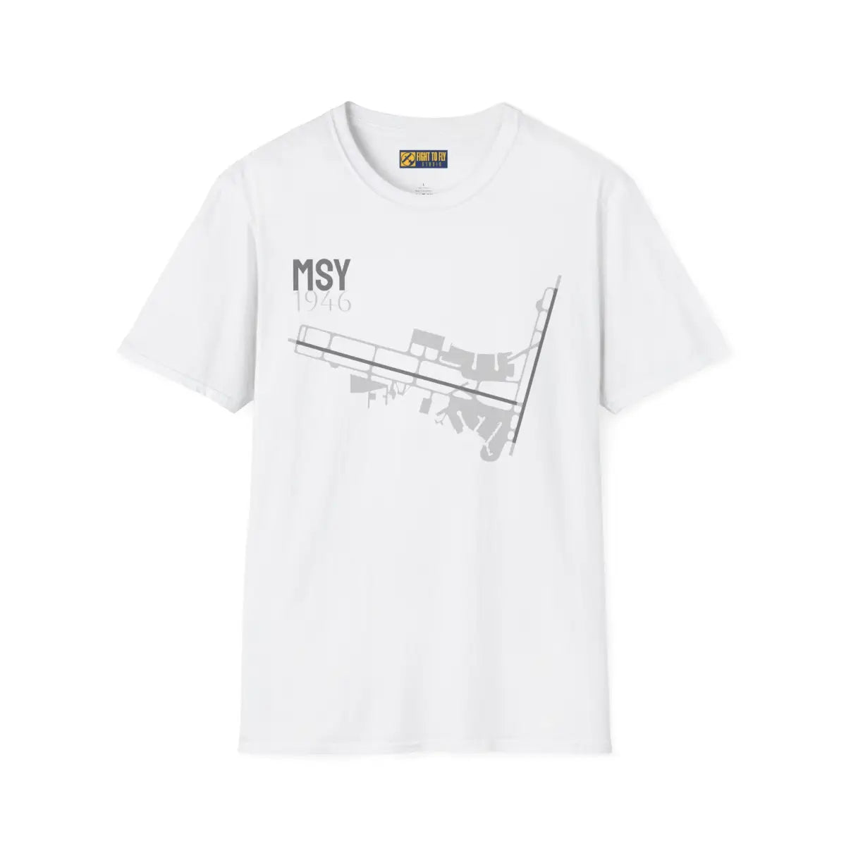 MSY Louis Armstrong New Orleans International - 1946 - Tee - T-Shirt - Gifts for pilots - Aviation apparel