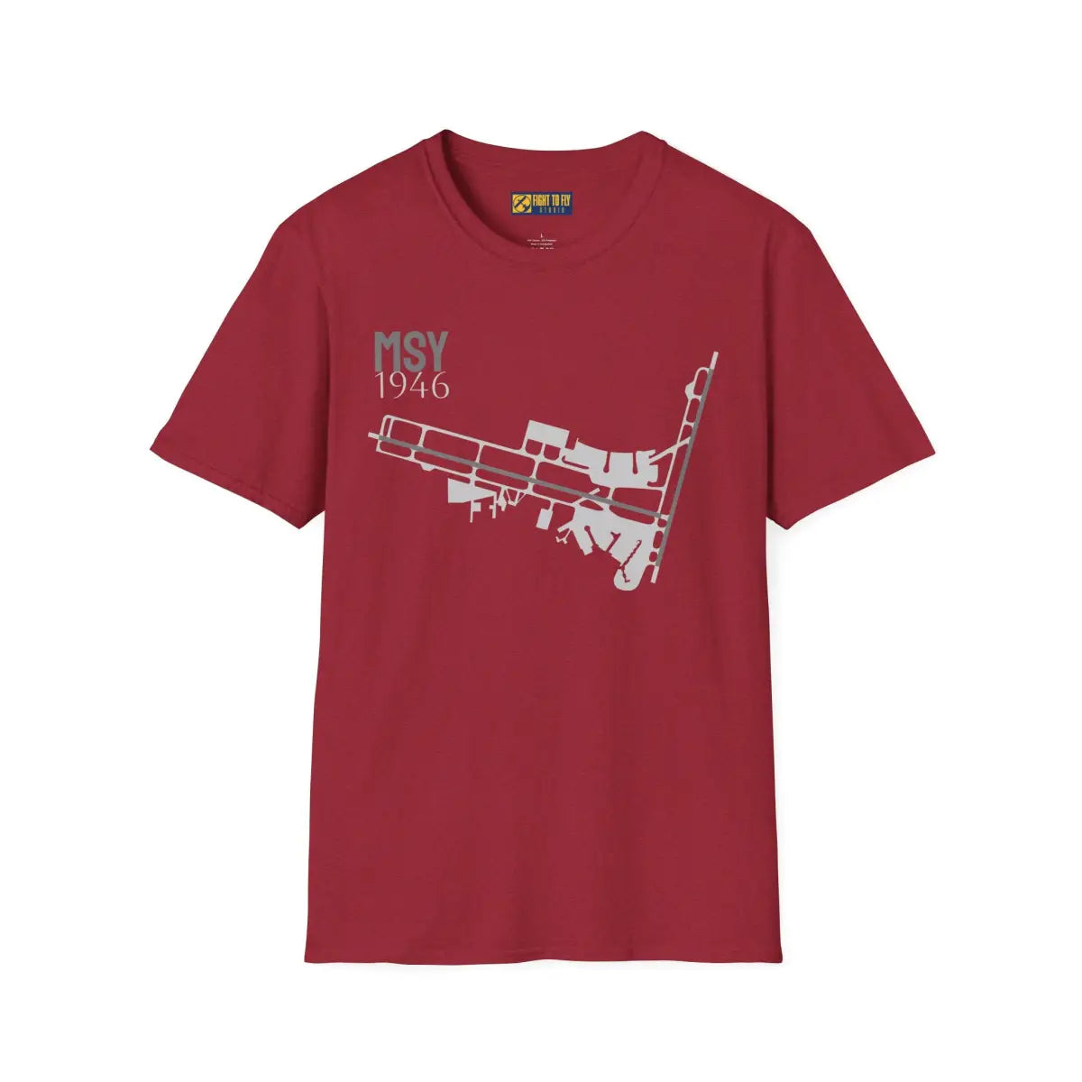 MSY Louis Armstrong New Orleans International - 1946 - Tee - T-Shirt - Gifts for pilots - Aviation apparel