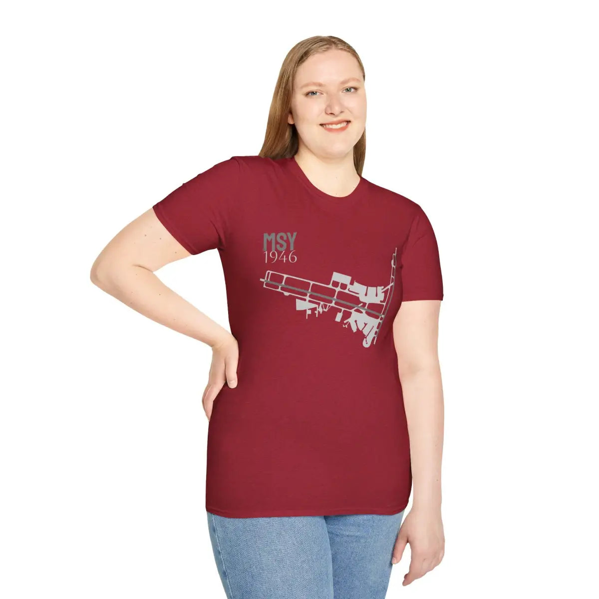 MSY Louis Armstrong New Orleans International - 1946 - Tee - T-Shirt - Gifts for pilots - Aviation apparel