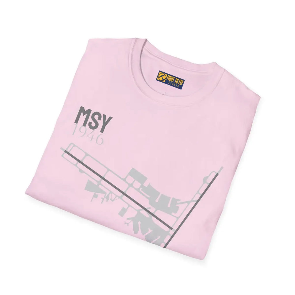 MSY Louis Armstrong New Orleans International - 1946 - Tee - T-Shirt - Gifts for pilots - Aviation apparel
