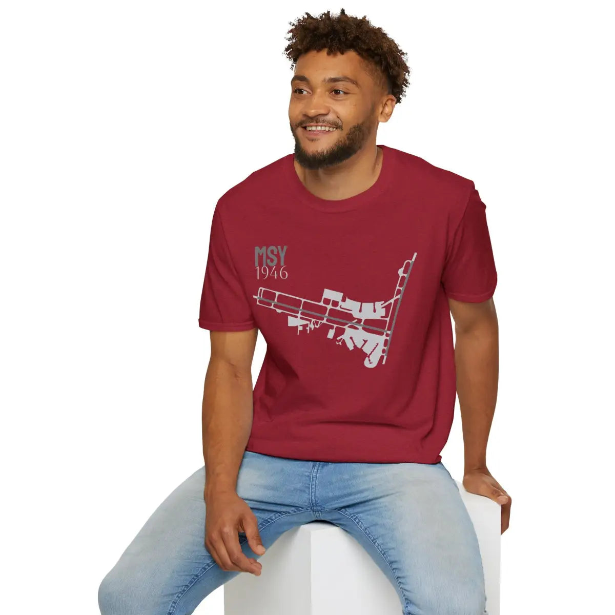 MSY Louis Armstrong New Orleans International - 1946 - Tee - T-Shirt - Gifts for pilots - Aviation apparel