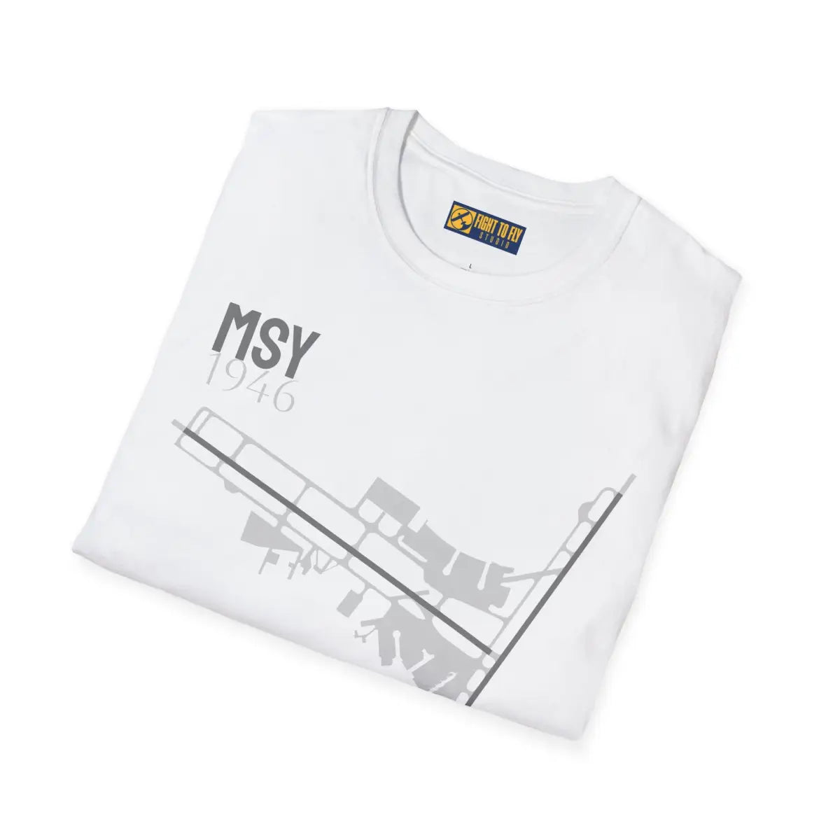 MSY Louis Armstrong New Orleans International - 1946 - Tee - T-Shirt - Gifts for pilots - Aviation apparel