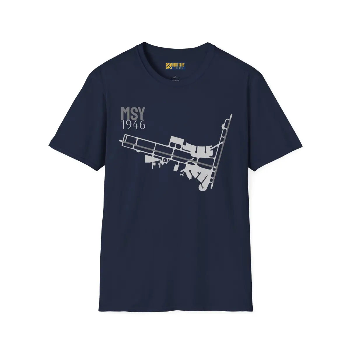 MSY Louis Armstrong New Orleans International - 1946 - Tee - T-Shirt - Gifts for pilots - Aviation apparel