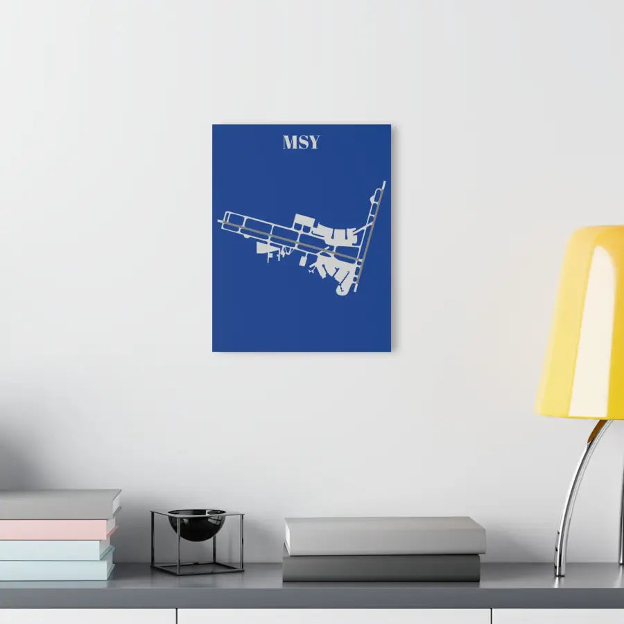 MSY - Louis Armstrong New Orleans International Acrylic Print - Home Decor - Pilot gifts - WWII warbird t-shirt