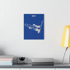 MSY - Louis Armstrong New Orleans International Acrylic Print - Home Decor - Pilot gifts - WWII warbird t-shirt