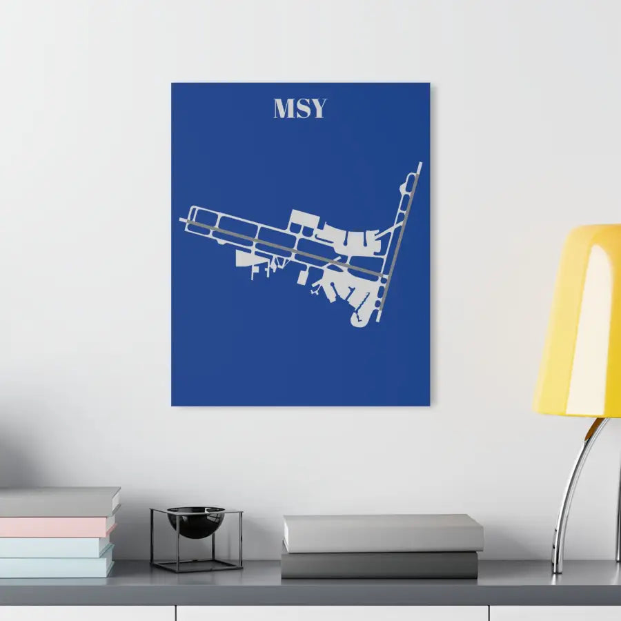 MSY - Louis Armstrong New Orleans International Acrylic Print - Home Decor - Pilot gifts - WWII warbird t-shirt