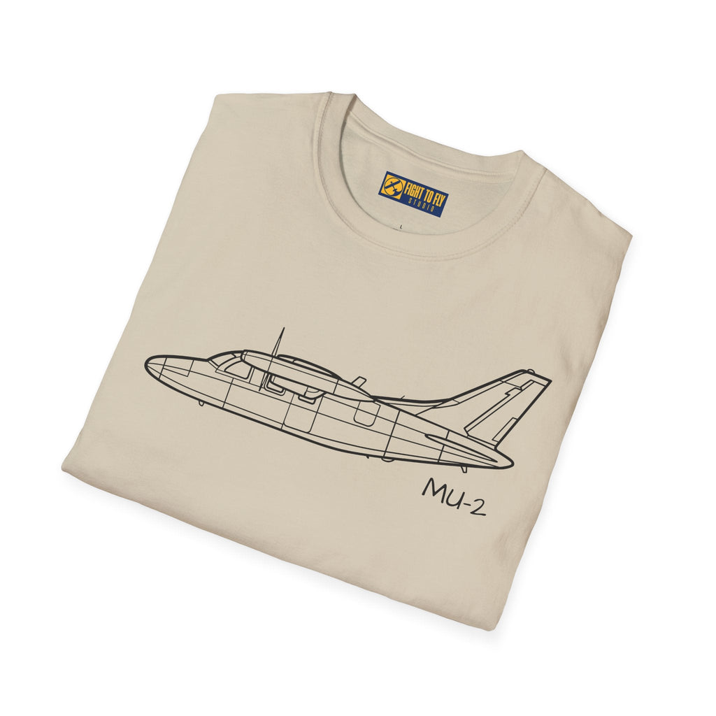 MU-2 T-Shirt – Mitsubishi High-Speed Turboprop Aircraft Aviation Tee - Gifts for pilots - apparel