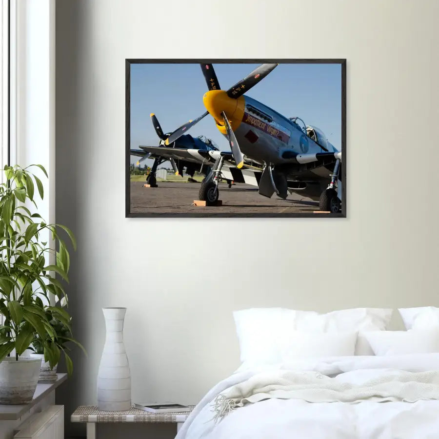 Mustang and Bearcat - Legends in Line - Print Material - Gifts for pilots - Aviation apparel