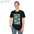 P-51D Mustang Premium Full Graphic T-Shirt - Pilot gifts - WWII warbird t-shirt