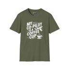 My Co-Pilot is Coffee - T-Shirt - Pilot gifts - WWII warbird t-shirt
